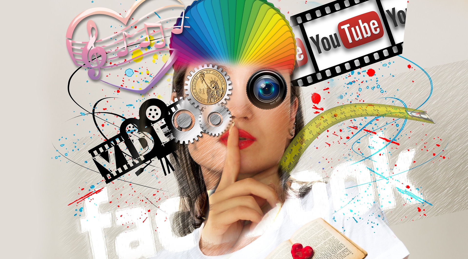 Image of an android woman with YouTube ABCDs branding